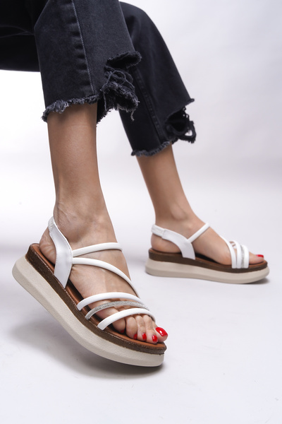 Riccon Adelrithe Women's Sandals - White 0012604