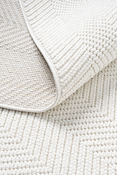 SANRUGS Home & Living Yumuşak Bukleli Anti Alerjik ve Anti Bakteriyel Dekoratif Makine Halısı Mutfak Salon Oturma Odası An