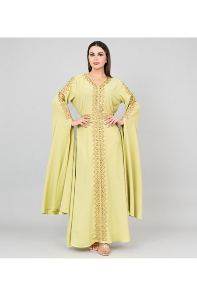 IKKXA Royal Luxe Belted Kaftan