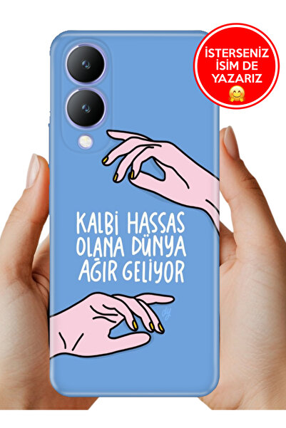 Cekuonline Y17s Kılıf Desenli Baskılı Kamera Korumalı Silikon Dünya Ağır
