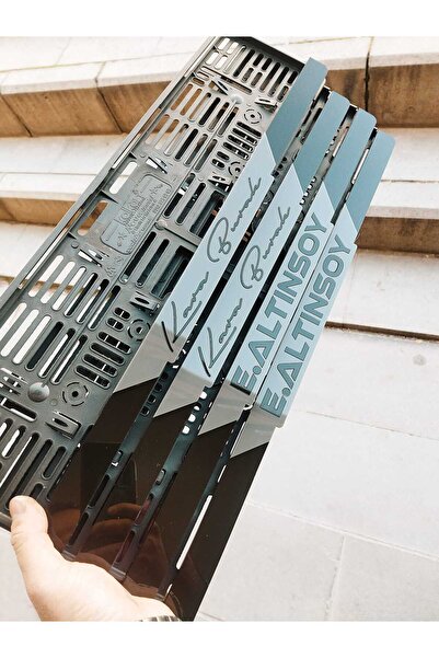 Aksaray Tasarım Atölyesi Plakalık Lazer Kesim Pleksi (2 Adet) Nardo Gri KİŞİYE ÖZEL PLAKALIK|İSİME ÖZEL PLAKALIK