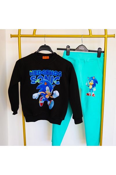 BookOrBook Hedgehog Super Sonic 3 Thread Raster Kids Tracksuit Set