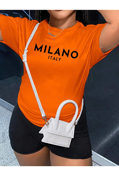 OVER HEAD ŽENE Milano Italija Štampano Oversize T-shirt