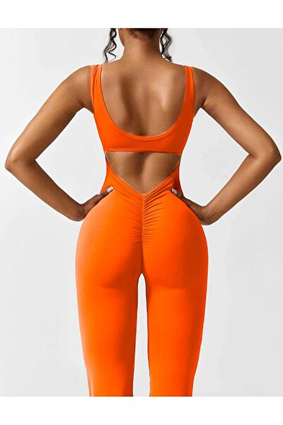 hipnoz butik kadın dalgıç kumaş sırt dekolteli askılı tulum