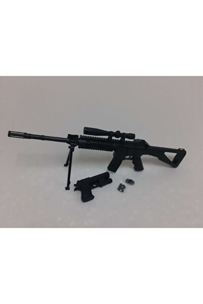 Genel Markalar Boncuklu Lazerli Keskin Nişancı Tüfeği Çatal Ayaklı Oyuncak Plastik Lazer Tabanca 2'si Bir Arada