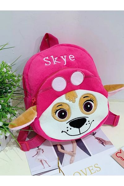 Choice PURPLE Paw Patrol Children's Plush Backpack Cartoon Puppy Dog Skye Chase Marshall Kindergarten Schoo