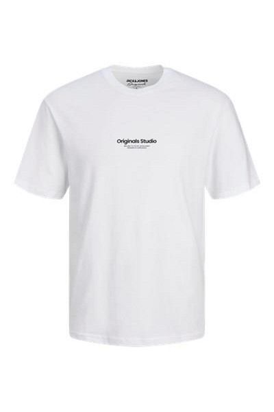 Jack & Jones Herren-T-Shirt mit geprägtem Logo-Print – Vesterbro