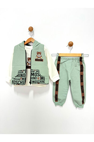 By Cwhr طقم بناتي مكون من 3 قطع مع سترة قابلة للنفخ مملوءة بالألياف القطنية ب...