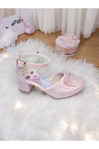 pediashoes Pantofi de rochie de seara cu toc mic Printesa pentru fete