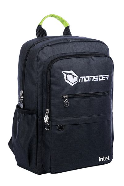 MONSTER حقيبة ظهر للكمبيوتر المحمول مقاس 15.6 بوصة