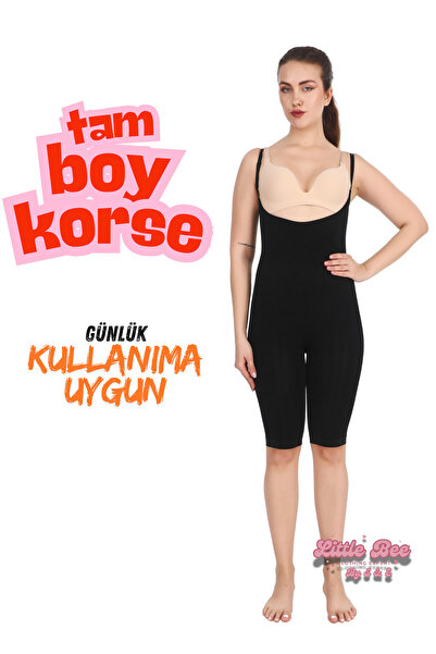 King Bee SEAMLESS DOKUMA GÖĞÜS ALTI GÖBEK BEL BASEN BACAK TOPARLAYICI TAM BOY KORSE