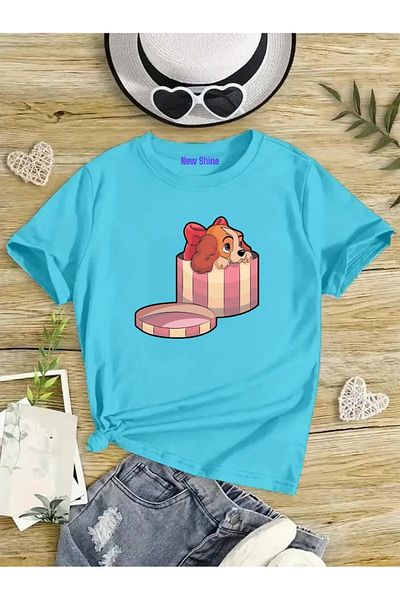 New Shine 1 tricou este un cadou pentru achiziții de 6 și mai sus în coș - Tricou pentru copii oversize pentru câine în cutie