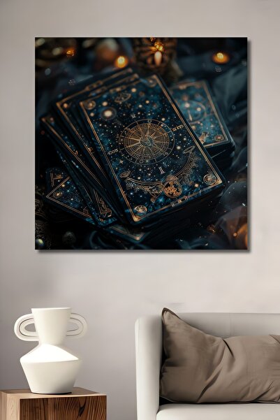 Teona Ahşap Gökyüzü Tarot Kartı Ahşap MDF Dekoratif Dikdörtgen Ev,İşyeri Duva...