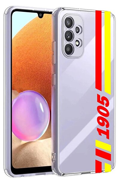 3GEN CASE Samsung galaxy a23 compatible transparent silicone case with fan pattern