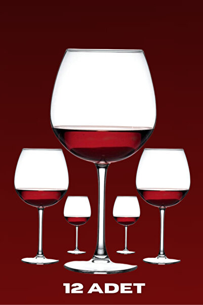 Paşabahçe 12 Adet Enoteca Ayaklı Büyük Balon Burgundy Şarap Kadehi 780 Cc