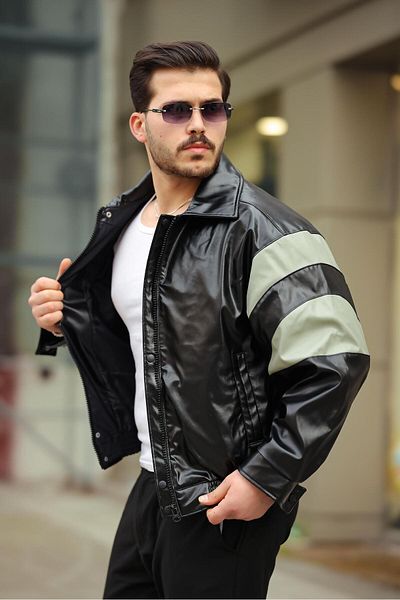 MODAEMAS Ανδρικό μπουφάν Bomber Oversize