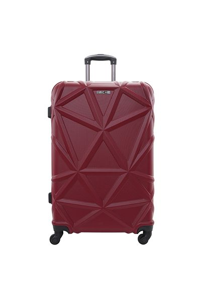 PARAJOHN MATRIX 1 Pieces 23 inch Check in Hard Side Luggage - Burgundy