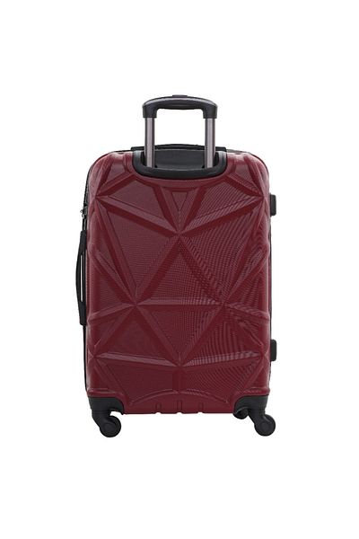 PARAJOHN MATRIX 1 Pieces 23 inch Check in Hard Side Luggage - Burgundy