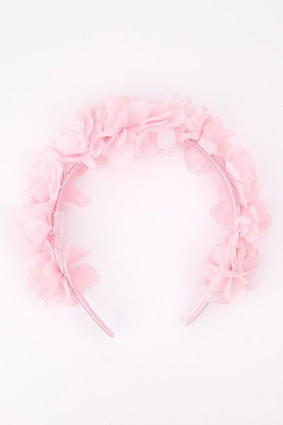 Le Mabelle Pink Flower Girl's Crown