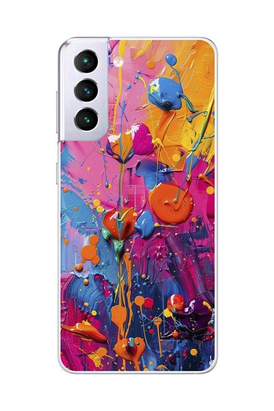 Dali Design سامسونج جالاكسي S21+ متوافق مع حافظة سامسونج جالاكسي S21+ شفافة ب...