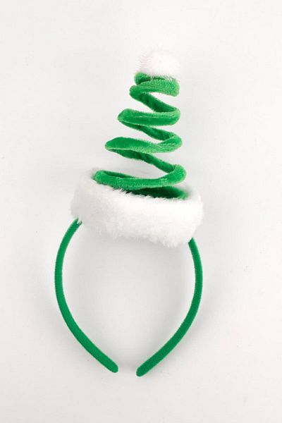 Le Mabelle Girl's Green Pompom Bow Model Crown