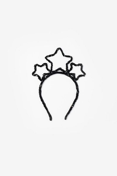 Le Mabelle Black Sequin Starry Crown for Girl