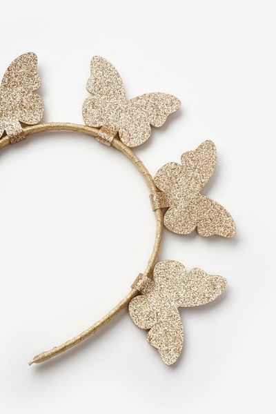 Le Mabelle Gold 5-Piece Butterfly Figured Girl's Crown