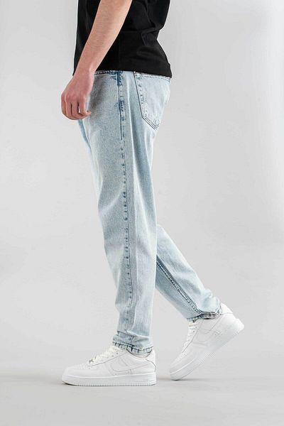 bombe Blugi casual pentru bărbați, cu croiala dreaptă, din denim, din lycra, cu închidere cu nasturi