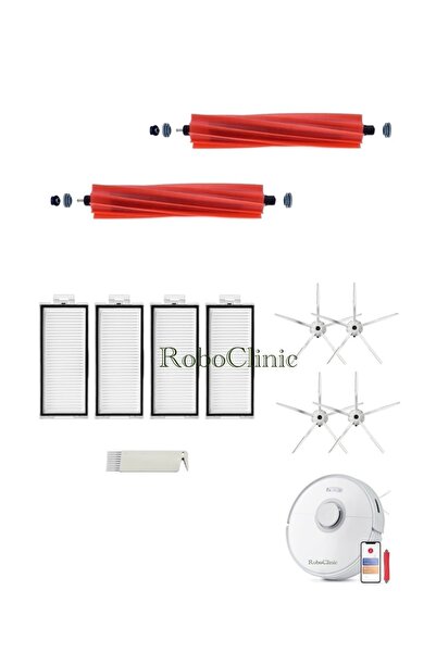 Roboclinic Roborock Q7 / Q7max / Q7max Plus (ALB) compatibil cu perie princip...
