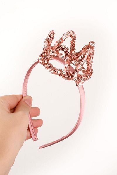 Le Mabelle Rose Sequined Little Queen Girl's Crown