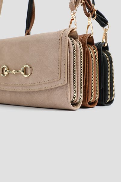 Ardene Crossbody Wallet with Horsebit