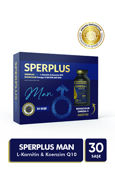 Pharmacolin Sperplus Man 30 Saşe Omega-3 Hediyeli