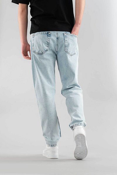 bombe Men's Casual Lycra Denim Jeans Pants Button Closure