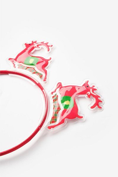 Le Mabelle Red Double Deer Detailed Girl's Crown