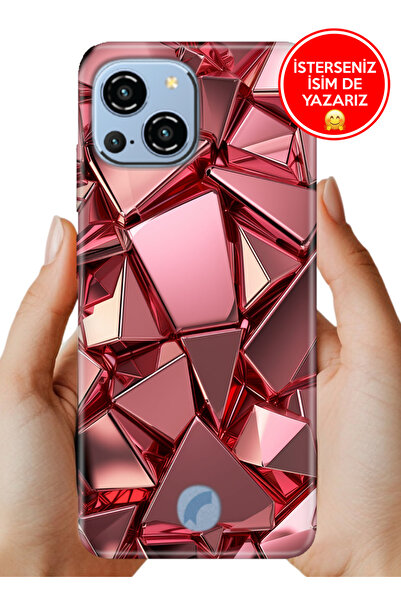 Reeder S23 Pro Max Kılıf Desenli Rubber Kamera Korumalı Silikon PembeDeco