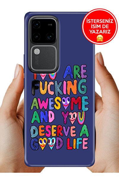 Cekuonline Vivo V30 Kılıf Ergonomik Resimli Desenli Silikon Deserve