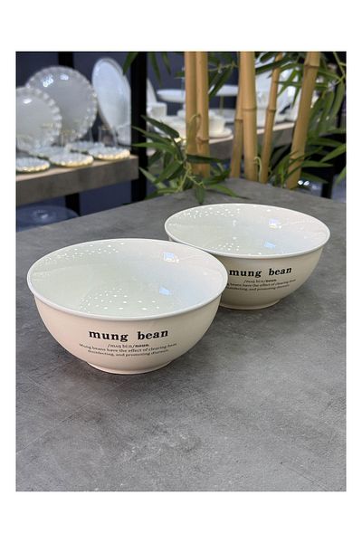 ACAR Blush Retro 2 Pack Cream Bowl