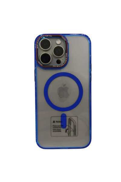 Mopal Brabus Apple iPhone 15 Pro Max Uyumlu Hoparlör Korumalı Magsafe Transpa...