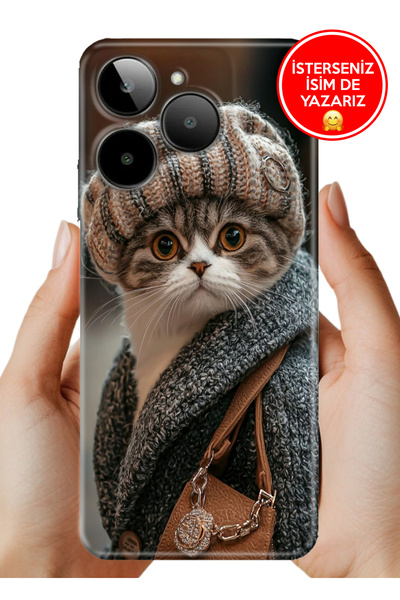 General Mobile Era 30 Kılıf Desenli Baskılı TR-Üretim Kapak Silikon Parisli Kedi