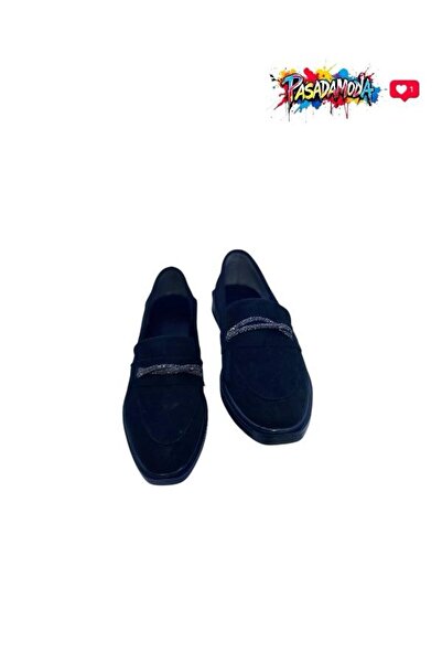 PASADAMODA HCO MOKASEN TAŞ DETAYLI SÜET LOAFER AYAKKABI EM-605