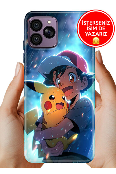 HİKİNG A41 Kılıf Uv Baskı Temalı Silikon Ash