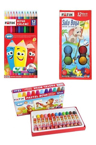 Fatih Student Paint Set 3 (Dry-Water-Pastel Paint)