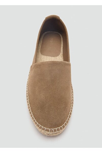 MANGO Man Jute Suede Leather Espadrilles
