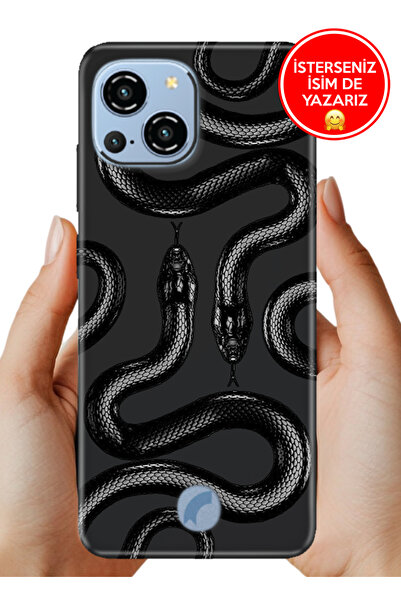 Reeder S23 Pro Max Kılıf Desenli Baskılı Kamera Korumalı Silikon Yılan Snake