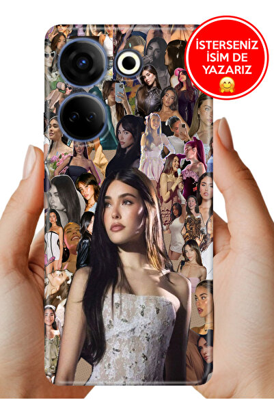 TECNO Camon 20 Pro 4g Kılıf Tam Rubber Esnek Silikon Tam Koruma So Madison