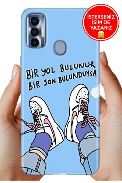 TECNO Spark 7 Pro Uyumlu Kılıf Trend Desenli Esnek Kapak Bir Yol Bulunur