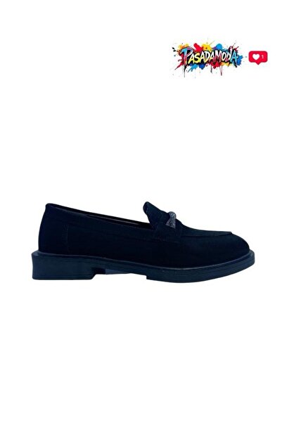 PASADAMODA HCO MOKASEN TAŞ DETAYLI SÜET LOAFER AYAKKABI EM-605