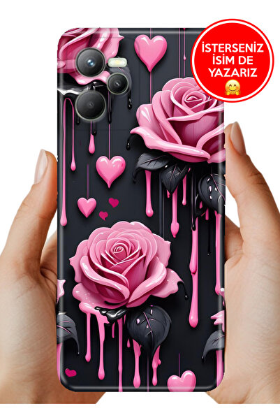 realme 11 4G Kılıf Desenli Baskılı Lens Korumalı Silikon Akan Güller