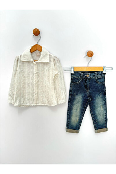 By Cwhr Gilded Floral Girl's Raincoat Girl's Bdy Girl's Jeans Pants Girl's 3 Piece Set