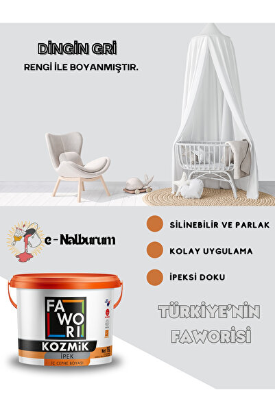 Fawori Kozmik İpek Tam Silinebilir-Silikonlu İpeksi Mat İç Cephe Boyası 2.5lt...